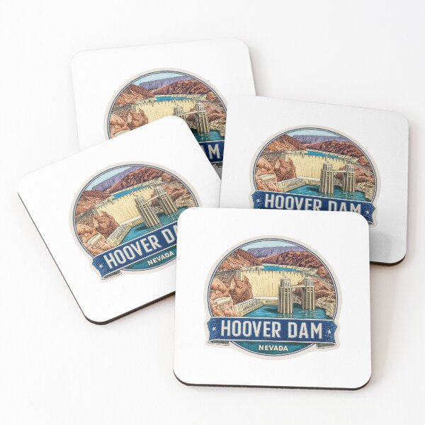 Item preview, Hoover Dam Nevada Arizona Engineering Marvel Art Deco Travel Sticker designed and sold by Blurbean.