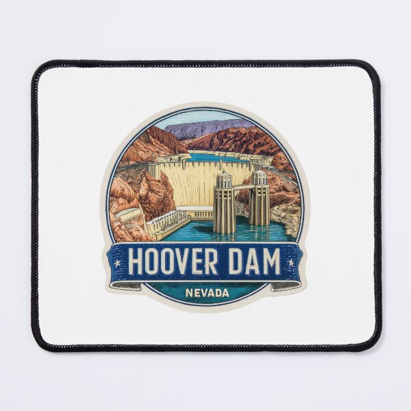 Item preview, Hoover Dam Nevada Arizona Engineering Marvel Art Deco Travel Sticker designed and sold by Blurbean.