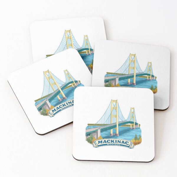 Item preview, Mackinac Bridge Michigan Suspension Bridge Great Lakes Connection Travel designed and sold by Blurbean.