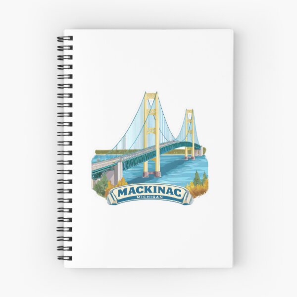 Item preview, Mackinac Bridge Michigan Suspension Bridge Great Lakes Connection Travel designed and sold by Blurbean.
