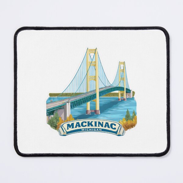 Item preview, Mackinac Bridge Michigan Suspension Bridge Great Lakes Connection Travel designed and sold by Blurbean.