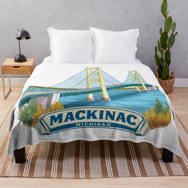Item preview, Mackinac Bridge Michigan Suspension Bridge Great Lakes Connection Travel designed and sold by Blurbean.