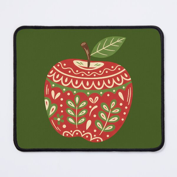 Item preview, Red Apple & Motifs STICKER/MAGNET PACK – Scandinavian Folk Art by heidiannemorris © designed and sold by FOLK ART FUSION by heidiannemorris.