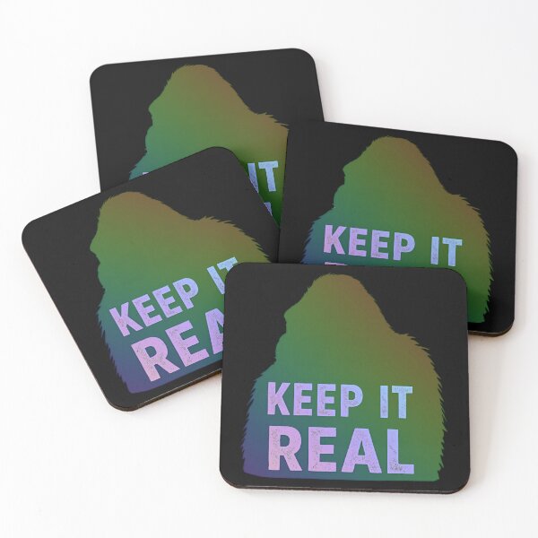 Item preview, Gorilla silhouette with text Keep it Real 4 designed and sold by Neon G.