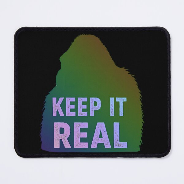 Item preview, Gorilla silhouette with text Keep it Real 4 designed and sold by Neon G.