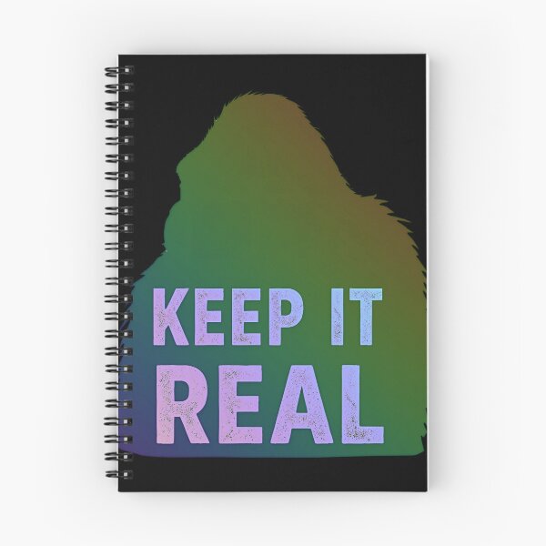 Item preview, Gorilla silhouette with text Keep it Real 4 designed and sold by Neon G.