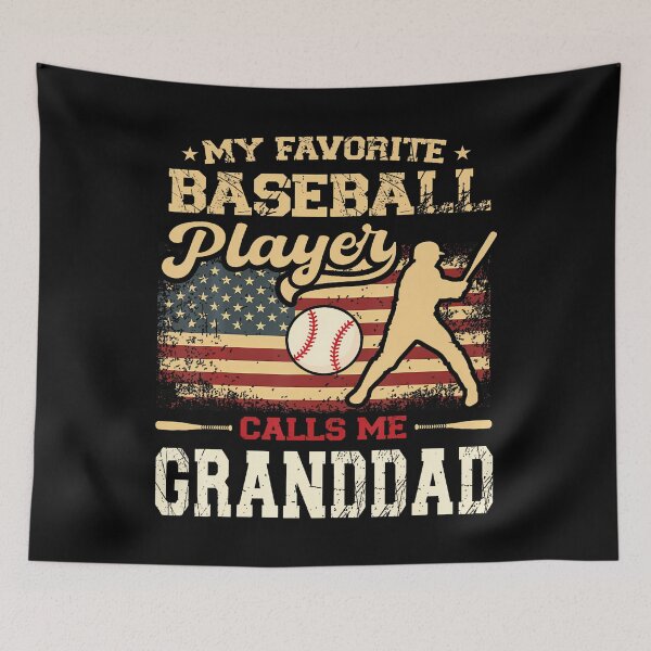 Artikelvorschau, Mein Lieblingsbaseballspieler nennt mich Opa. US-Flagge. entworfen und verkauft von donadonvgran.