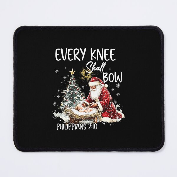 Item preview, Vintage Every Knee Shall Bow Santa Clause Religious Xmas  designed and sold by WayTBeenkenArt.