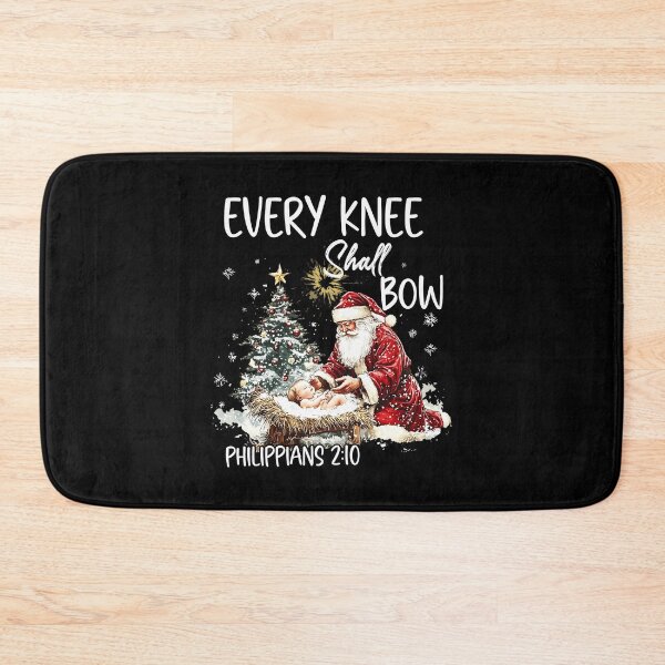 Item preview, Vintage Every Knee Shall Bow Santa Clause Religious Xmas  designed and sold by WayTBeenkenArt.