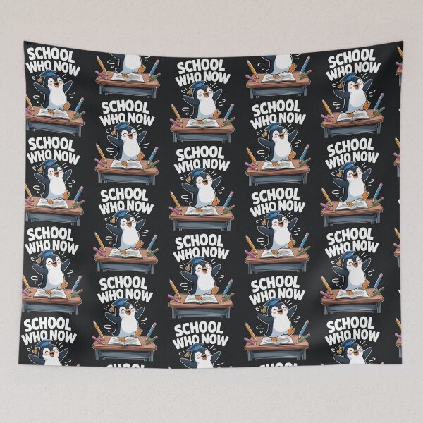 Item preview, School Who Now – Graduation Penguin Sarcastic Humor designed and sold by Taans-Creation.