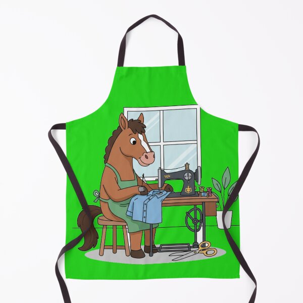 Item preview, Whimsical Horse Enjoying a Fun Tailoring Session by Window designed and sold by zohocreations.