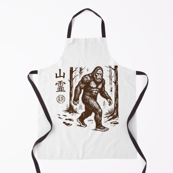 Item preview, Vintage Retro Japanese Woodblock Bigfoot Mountain Spirit designed and sold by Mason-Pride.