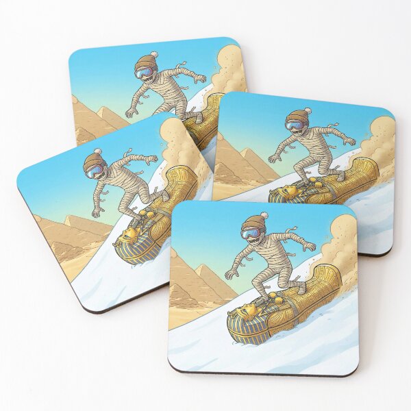 Item preview, Ancient Egyptian Mummy Skiing on Sarcophagus designed and sold by MythoWorldddd.