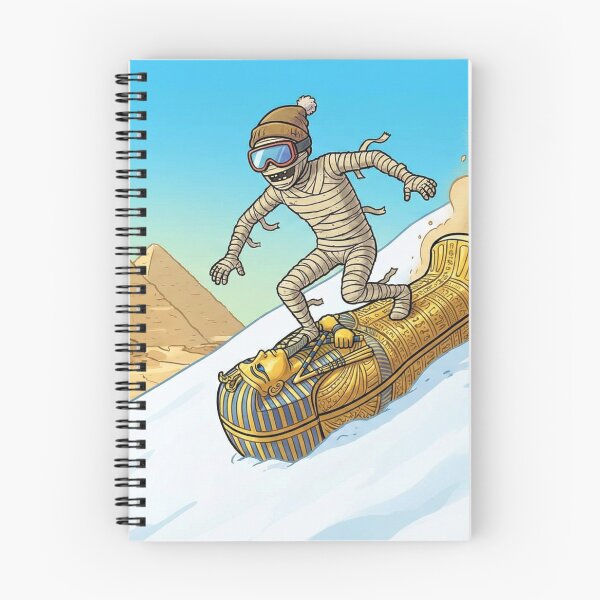 Item preview, Ancient Egyptian Mummy Skiing on Sarcophagus designed and sold by MythoWorldddd.
