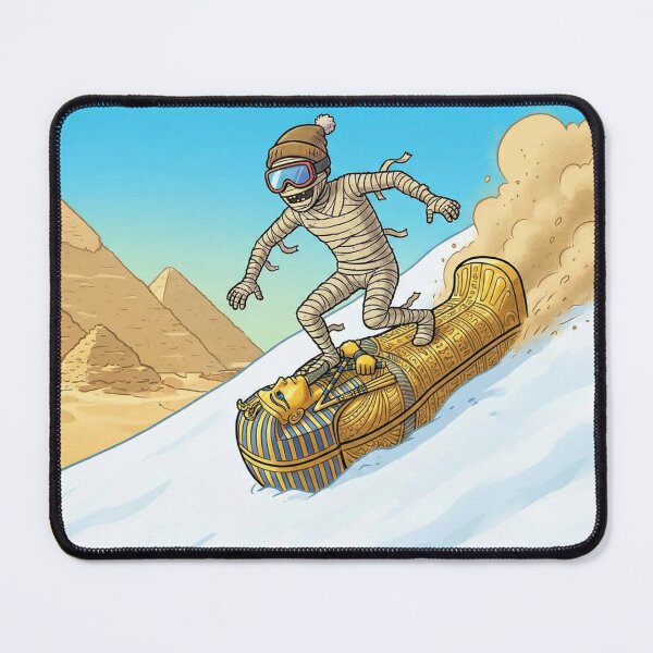 Item preview, Ancient Egyptian Mummy Skiing on Sarcophagus designed and sold by MythoWorldddd.