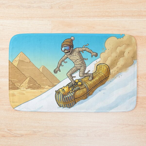 Item preview, Ancient Egyptian Mummy Skiing on Sarcophagus designed and sold by MythoWorldddd.