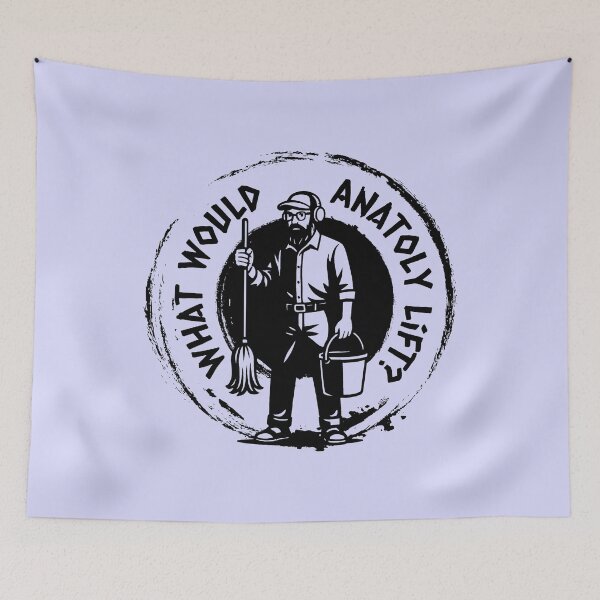 Item preview, Anatoly meme - I Am Sorry Can I Clean Here -what would Anatoly lift - like WWJD | Internet Fun Gym Prank | Vintage Style Black designed and sold by ZechJohnRB.