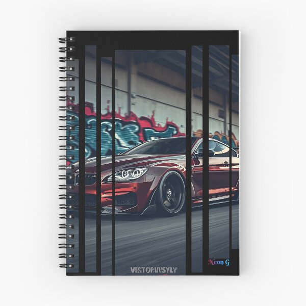Item preview, B.W M6 sideways cyberpunk neon city, high contrast colors, cinematic lighting, bold vector illustration 21 designed and sold by Neon G.