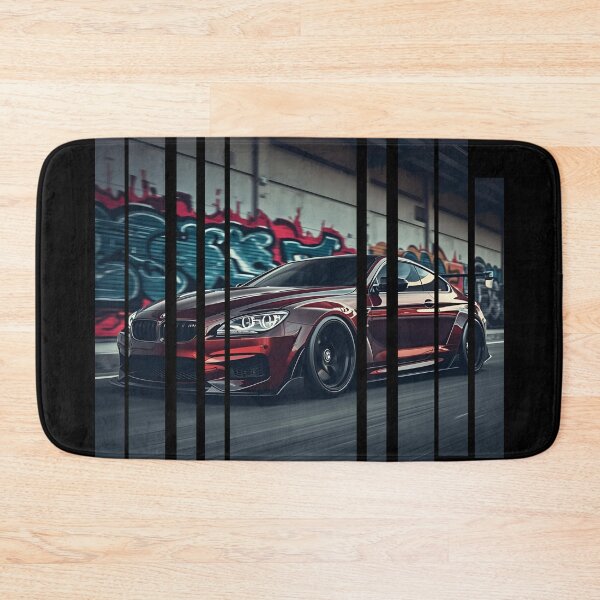 Item preview, B.W M6 sideways cyberpunk neon city, high contrast colors, cinematic lighting, bold vector illustration 21 designed and sold by Neon G.