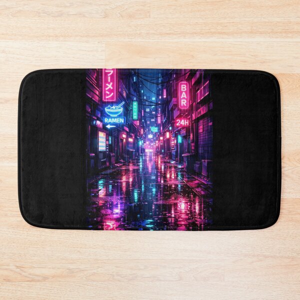 Item preview, Cyberpunk Alley With Neon Lights designed and sold by Paninides.