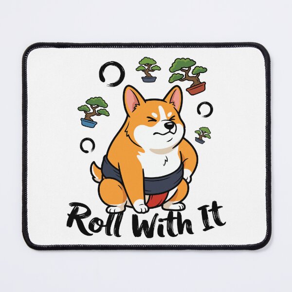 Item preview, Funny Corgi Dog as Sumo Wrestler with Bonsai Trees designed and sold by Tong4130.