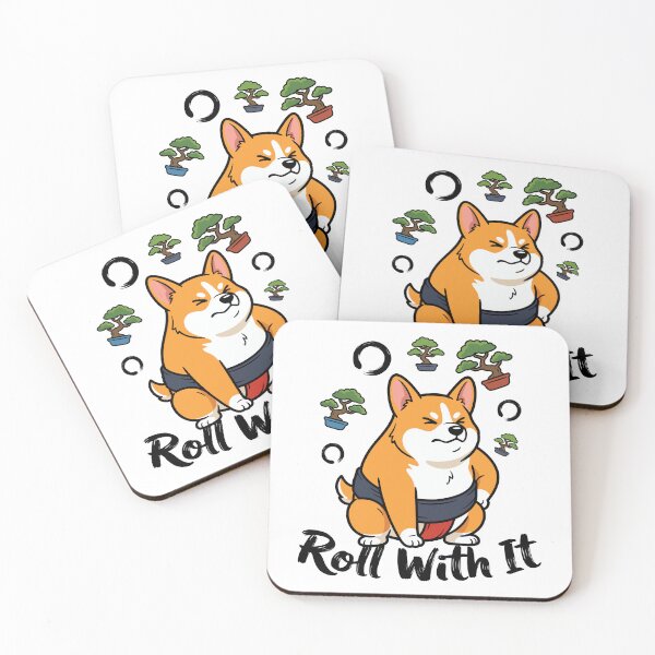 Item preview, Funny Corgi Dog as Sumo Wrestler with Bonsai Trees designed and sold by Tong4130.