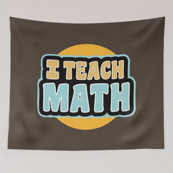 Item preview,  I teach math designed and sold by Think4Prints.