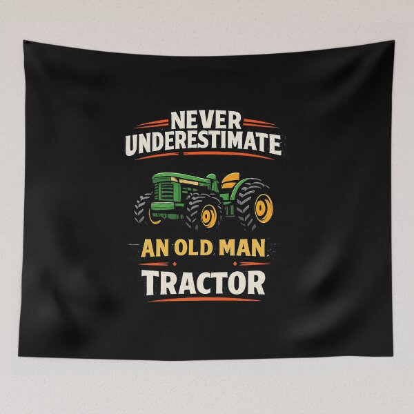Item preview, Never Underestimate an Old Man with a Tractor – Vintage Farming T-Shirt designed and sold by DailyDrivesct.
