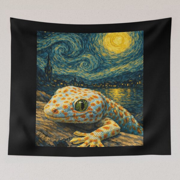 Item preview, lizard starry designed and sold by Starry Night Creative Art.