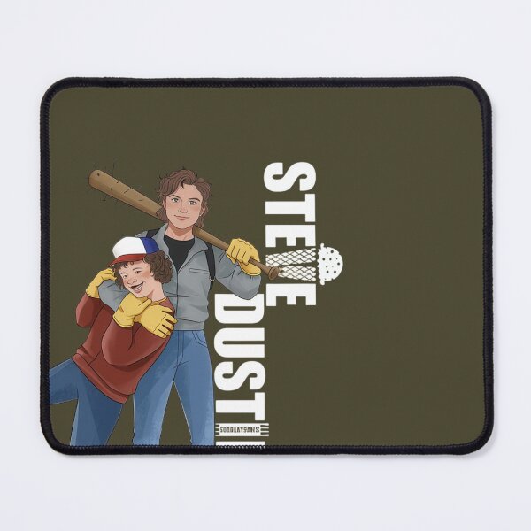 Item preview, Steve Harrington and Dustin Henderson Dynamic Duo Retro Pop Culture Illustration designed and sold by Lineesh Kumar.