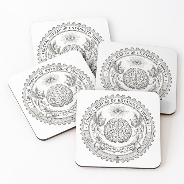 Item preview, Federal Bureau of Overthinking - Vintage Engraved Brain Official Seal designed and sold by Skill_&_Stone.