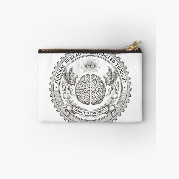 Item preview, Federal Bureau of Overthinking - Vintage Engraved Brain Official Seal designed and sold by Skill_&_Stone.