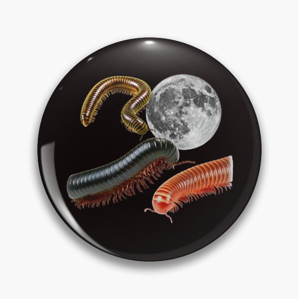 Item preview, Three Millipede Moon, Cosmic Bug, Space Insect, Celestial Arthropod Design, Galaxy Millipede Graphic Top designed and sold by DesignDenDo ⭐⭐⭐⭐⭐.