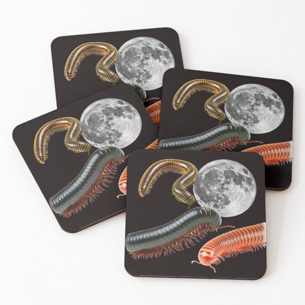 Item preview, Three Millipede Moon, Cosmic Bug, Space Insect, Celestial Arthropod Design, Galaxy Millipede Graphic Top designed and sold by DesignDenDo ⭐⭐⭐⭐⭐.