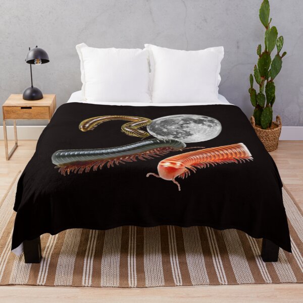 Item preview, Three Millipede Moon, Cosmic Bug, Space Insect, Celestial Arthropod Design, Galaxy Millipede Graphic Top designed and sold by DesignDenDo ⭐⭐⭐⭐⭐.