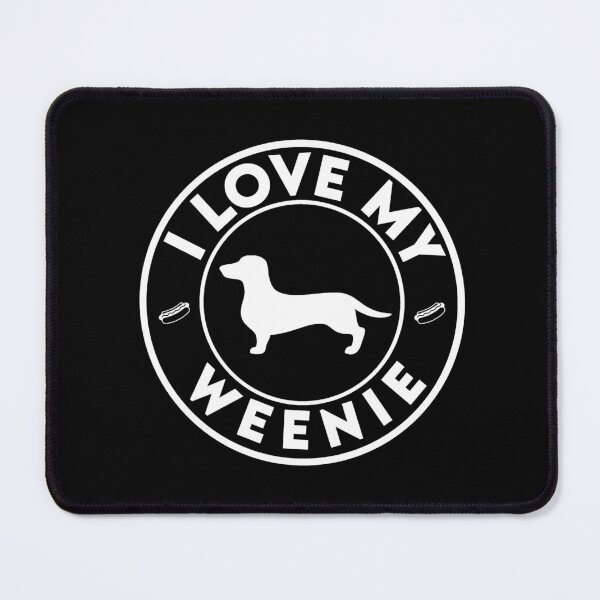 Item preview, I LOVE MY WEENIE Sticker - Black & White designed and sold by LuBarShop.
