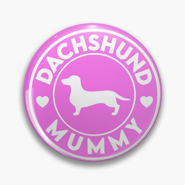 Item preview, Dachshund Mummy Sticker - Pink & White designed and sold by LuBarShop.