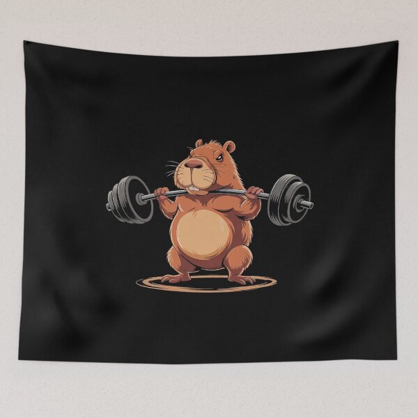 Item preview, Deadlift Capybara Funny Fitness Capy Lover Men Women Kids 7  designed and sold by KotexTemu.