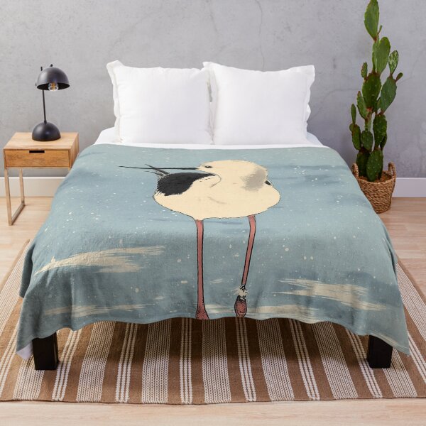 Item preview, Black-Winged Stilt Wading in Water designed and sold by Ukiyo Aviary.
