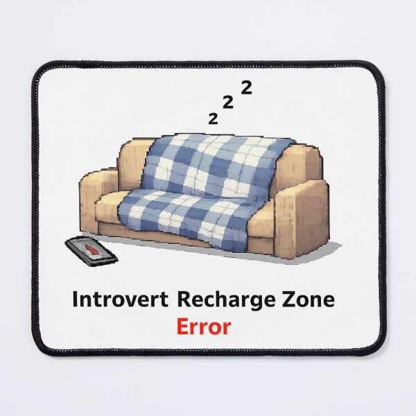 Item preview, Introvert Recharge Zone – Cozy Pixel Couch Sticker designed and sold by Gurjeetpixelart.