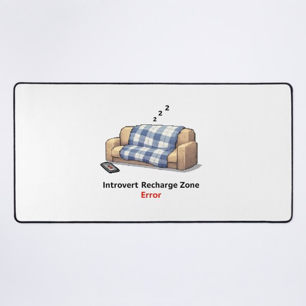 Item preview, Introvert Recharge Zone – Cozy Pixel Couch Sticker designed and sold by Gurjeetpixelart.