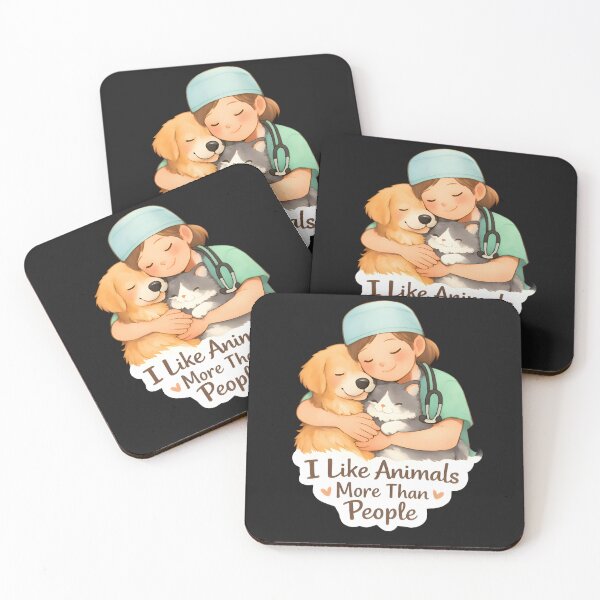 Item preview, I Like Animals More Than People - Cute Vet Life Design designed and sold by Bettybee00.