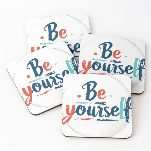 Item preview, Be Yourself Motivational Quote Typography - Self-Love Inspirational Brush Lettering designed and sold by DesignArtist.ia.