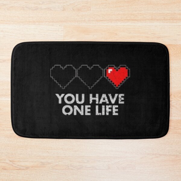Item preview, You Have One Life | Retro Pixel Art designed and sold by DESIGN DIMENSION .