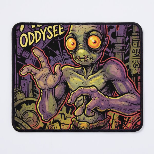 Item preview, Abe Oddworld Abe's Oddysee Exoddus Munch's Oddysee Soulstorm Mudokon Slave Glukkon Slig RuptureFarms Scrab Paramite Fan Art Portrait Poster T-Shirt Sticker Print Gift designed and sold by Senpaiwaves.