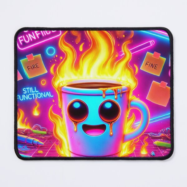 Item preview, This Is Fine… Still Functional designed and sold by ComedyInkFactor.