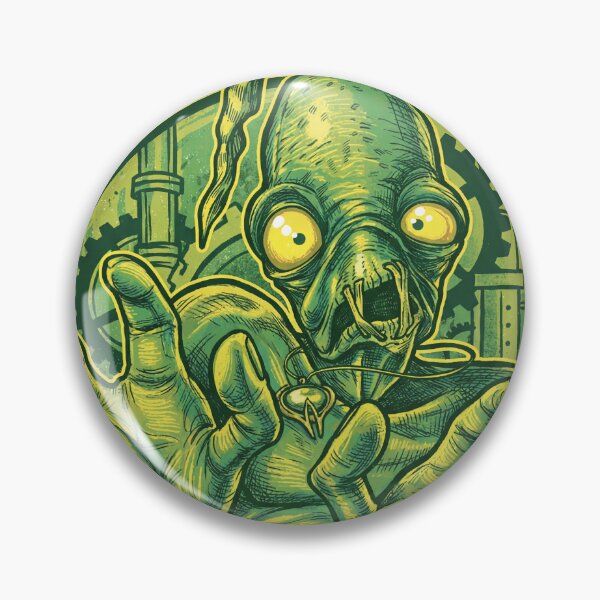 Item preview, Abe Oddworld Abe's Oddysee Exoddus Munch's Oddysee Soulstorm Mudokon Slave Glukkon Slig RuptureFarms Scrab Paramite Fan Art Portrait Poster T-Shirt Sticker Print Gift designed and sold by Senpaiwaves.