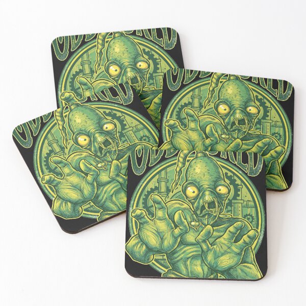 Item preview, Abe Oddworld Abe's Oddysee Exoddus Munch's Oddysee Soulstorm Mudokon Slave Glukkon Slig RuptureFarms Scrab Paramite Fan Art Portrait Poster T-Shirt Sticker Print Gift designed and sold by Senpaiwaves.