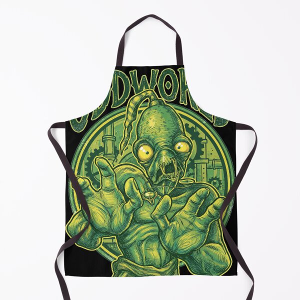 Item preview, Abe Oddworld Abe's Oddysee Exoddus Munch's Oddysee Soulstorm Mudokon Slave Glukkon Slig RuptureFarms Scrab Paramite Fan Art Portrait Poster T-Shirt Sticker Print Gift designed and sold by Senpaiwaves.