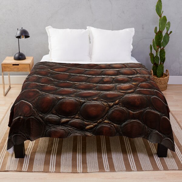 Item preview, Brown Crocodile Leather Texture – Luxury Embossed Reptile Skin designed and sold by NewArt33.